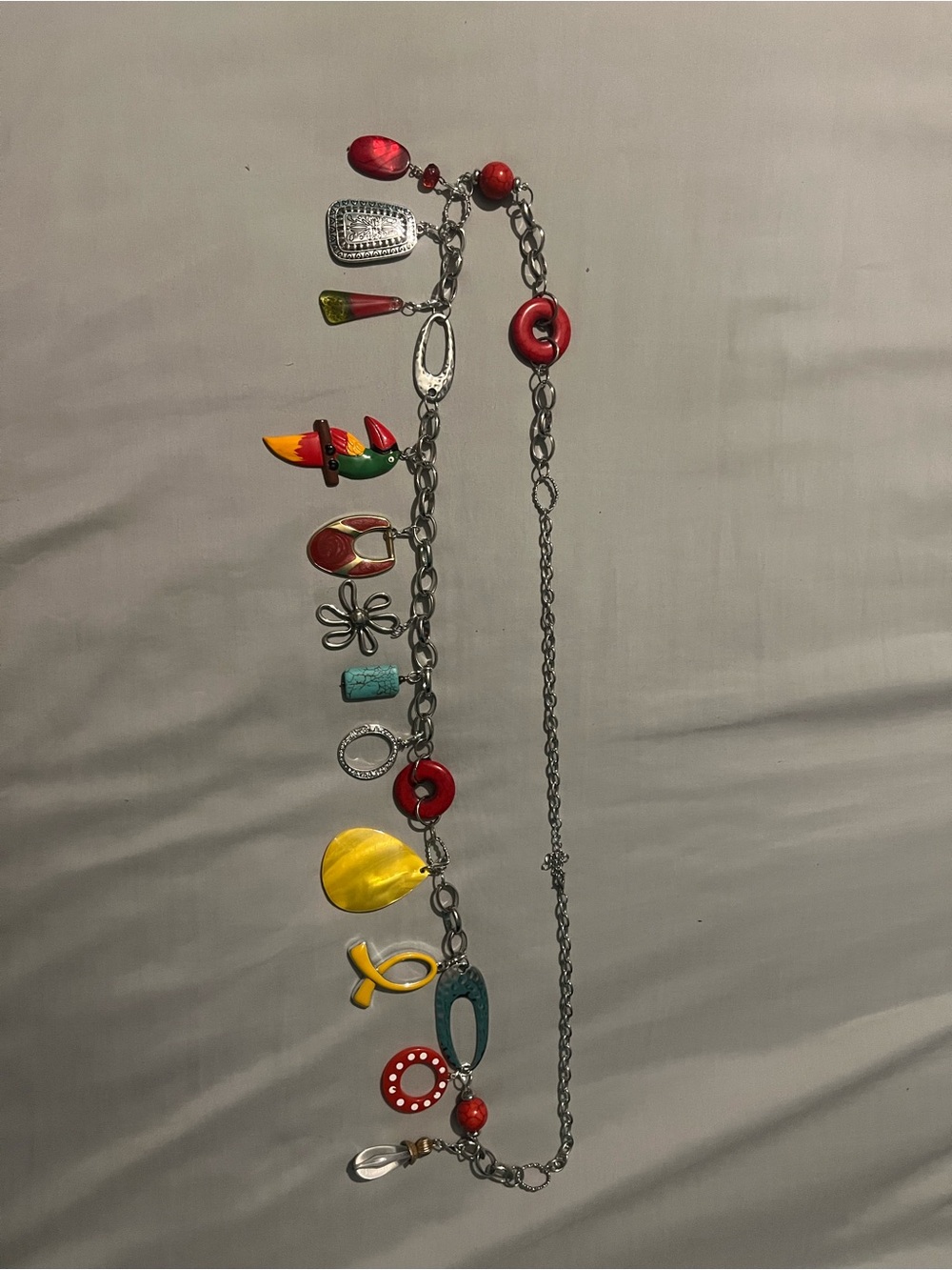 #123. Handmade Upcycled Boho Belt Chain with Detachable Pendants -One of a Kind - Picture 14 of 15